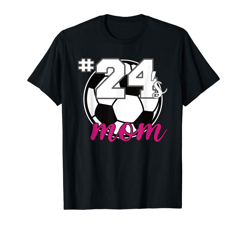 Soccer Mom 24S Mom Number 24 Soccer T-Shirt - Aesthetic Graphic for Adults - T-Shirt, Sweatshirt, Hoodie