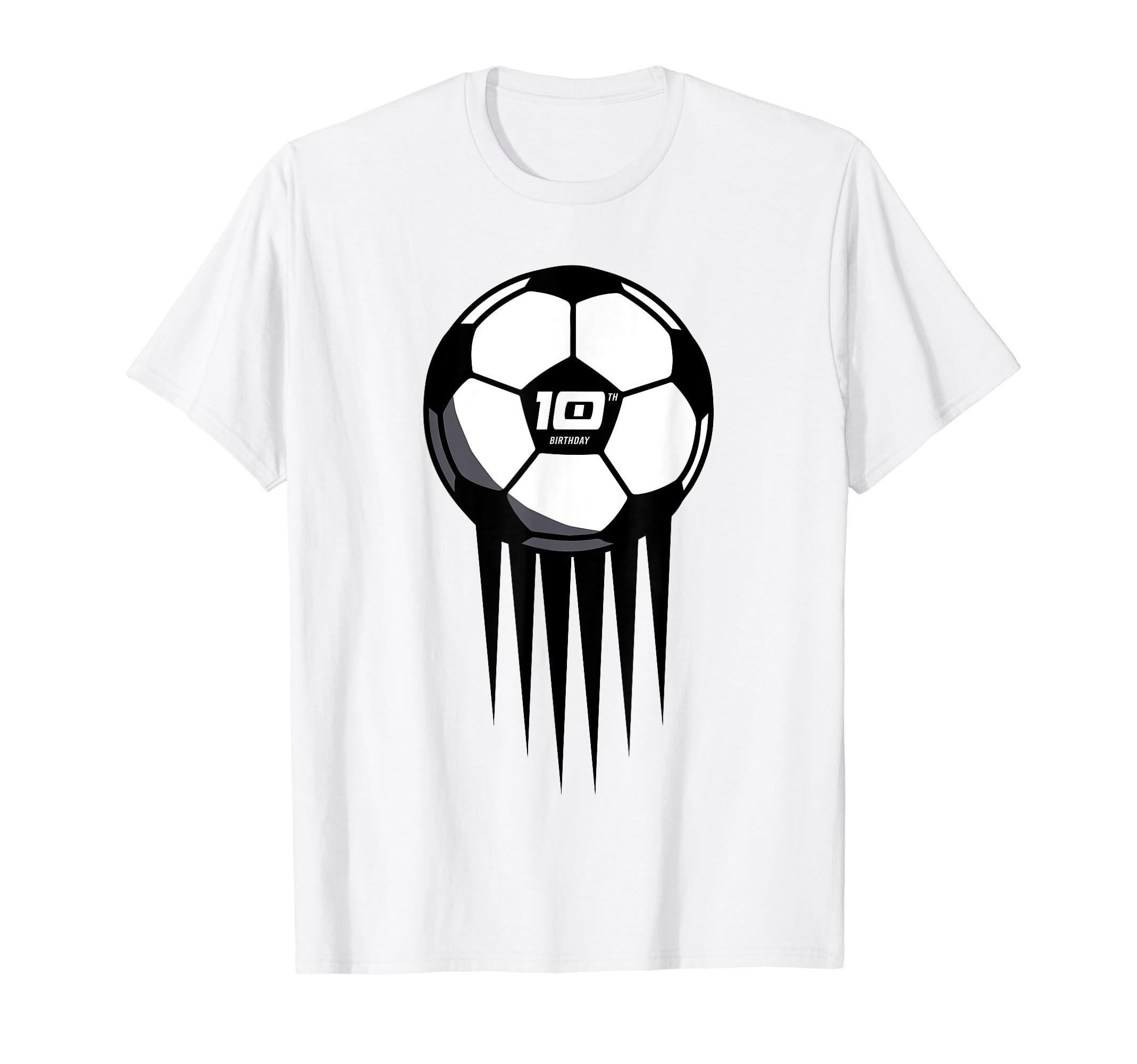 10Th Birthday Soccer 10 Years Old T-Shirt - Fun Novelty Design Men Women - T-Shirt, Sweatshirt, Hoodie