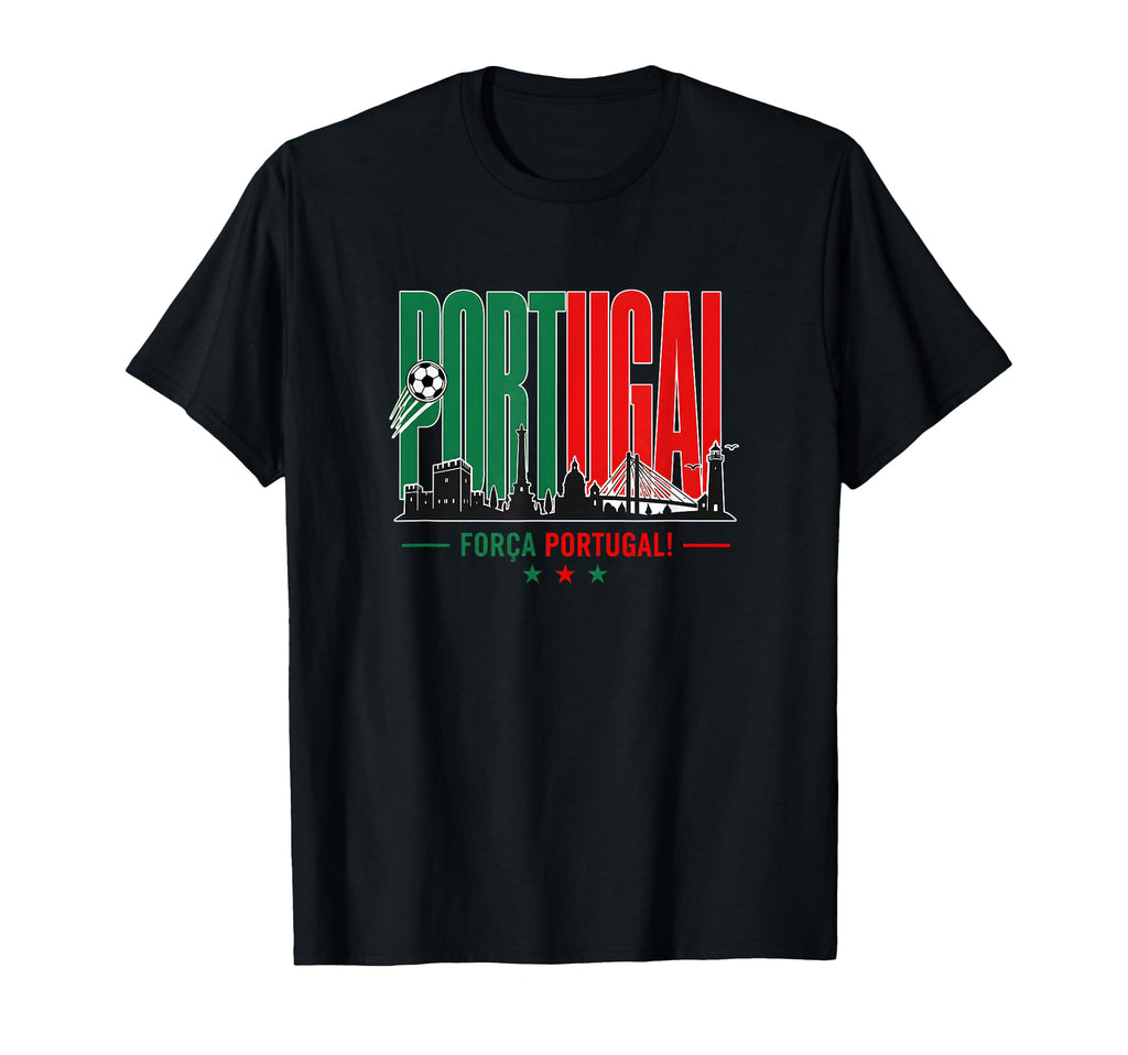 Portugal Soccer Forca Portugal T-Shirt - Custom Art Print Men Women - T-Shirt, Sweatshirt, Hoodie