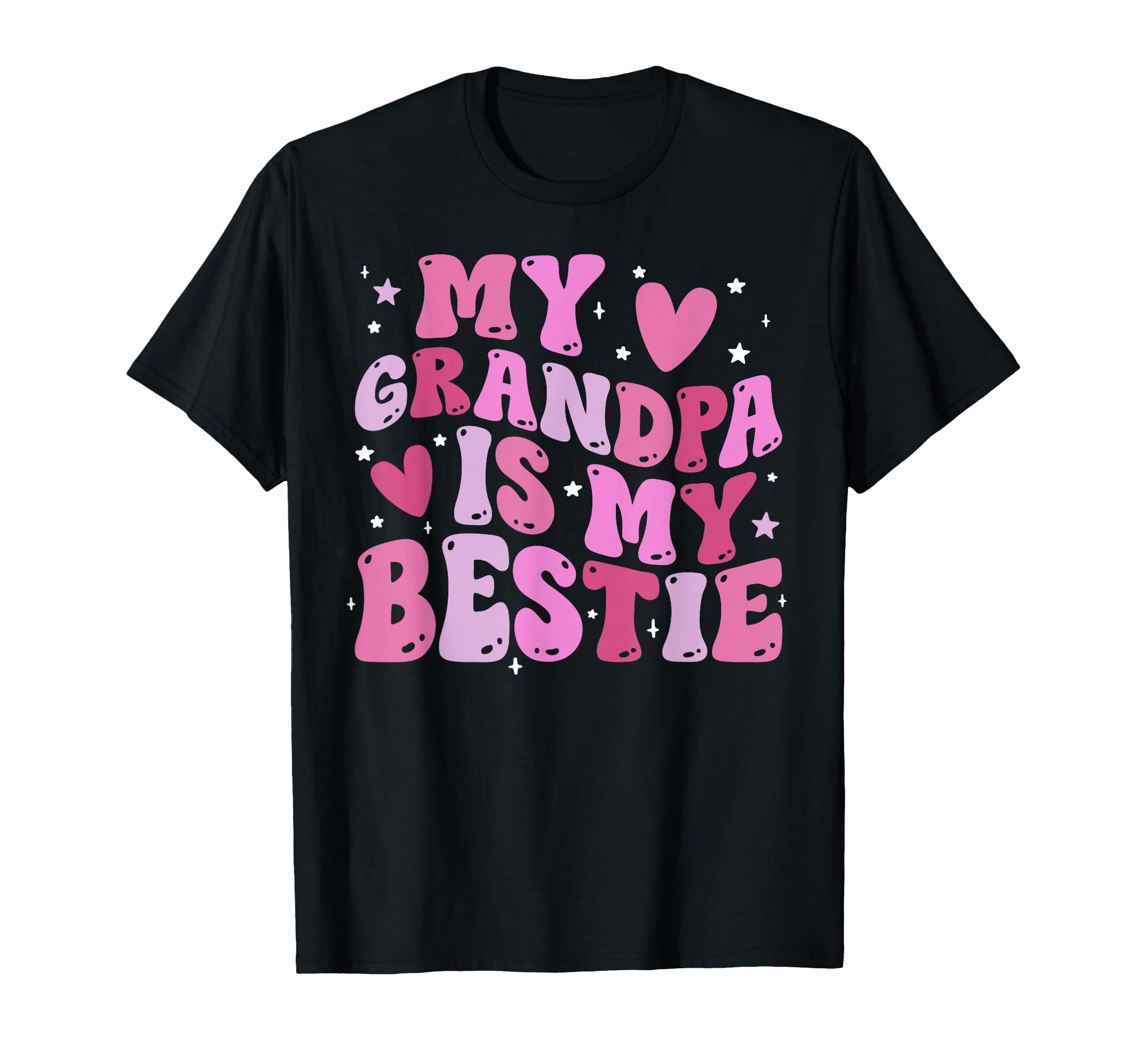 My Grandpa Is My Bestie From Grandpa T-Shirt - Custom Art Print for Adults - T-Shirt, Sweatshirt, Hoodie