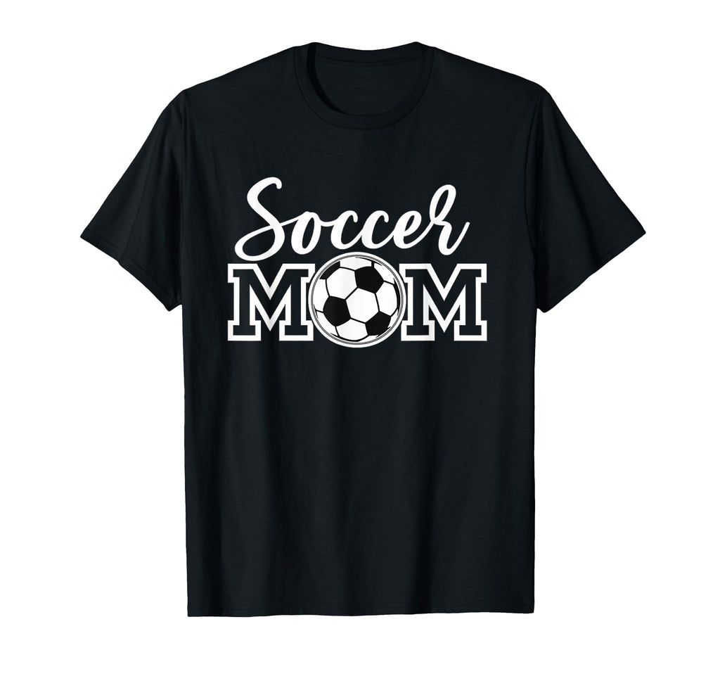 Soccer Mom White Sports Mom Game Day T-Shirt - Novelty Apparel Unisex - T-Shirt, Sweatshirt, Hoodie