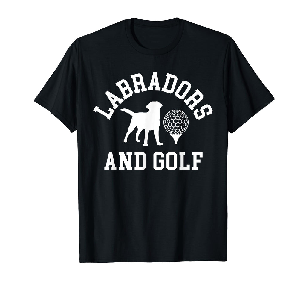 Black Yellow Chocolate Labs And Golf T-Shirt - Novelty Apparel for Adults - T-Shirt, Sweatshirt, Hoodie