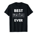 Best Dad Ever Bass Clef Musician T-Shirt - Graphic Print for Adults - T-Shirt, Sweatshirt, Hoodie