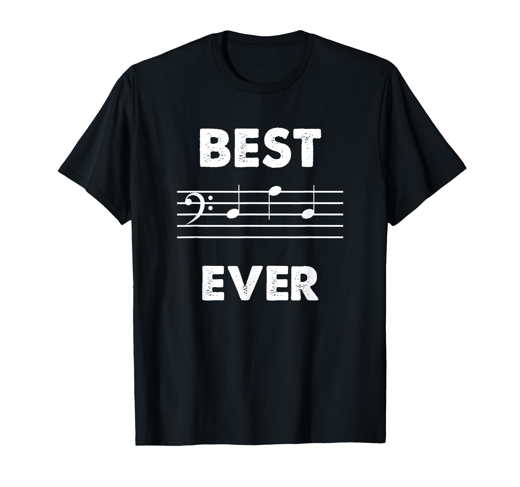 Best Dad Ever Bass Clef Musician T-Shirt - Graphic Print for Adults - T-Shirt, Sweatshirt, Hoodie
