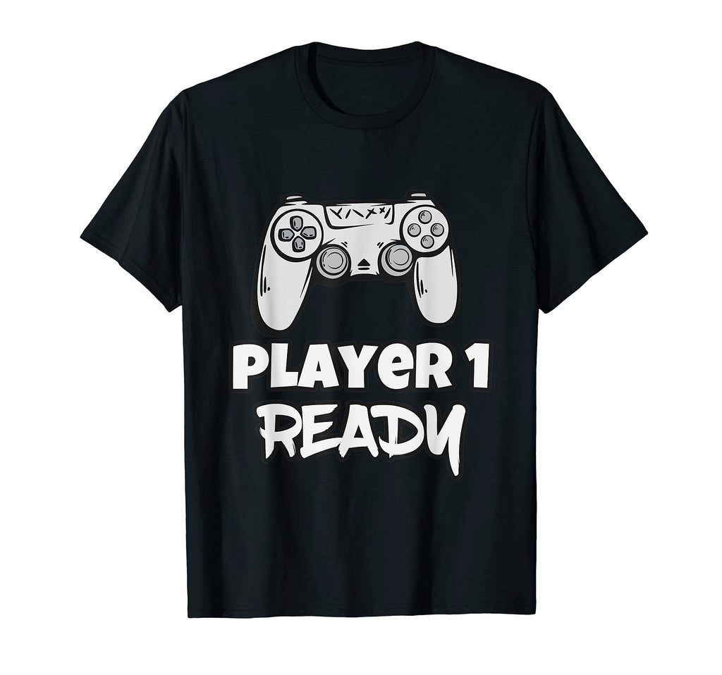 Player 1 Ready New Dad Gifts Video Gamers T-Shirt - Graphic Print Men Women - T-Shirt, Sweatshirt, Hoodie