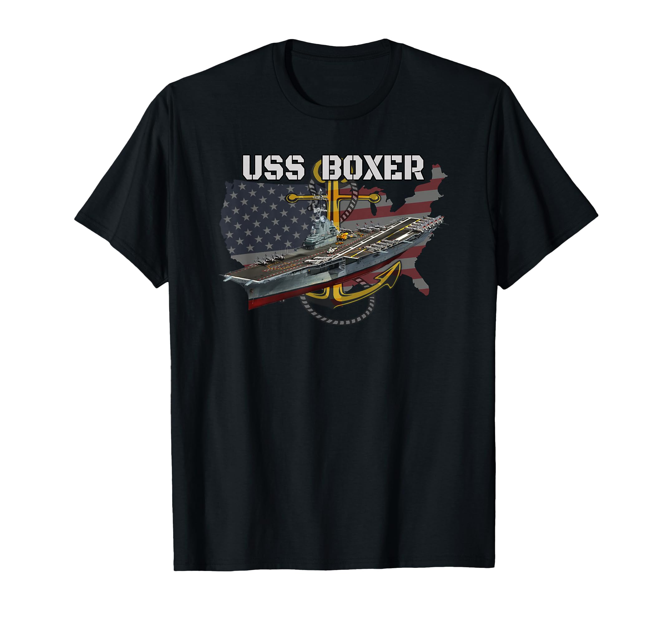Aircraft Carrier Uss Boxer Cv 21 T-Shirt - Aesthetic Graphic for Adults - T-Shirt, Sweatshirt, Hoodie