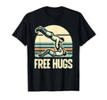 Funny Wrestling Jump Free Hugs Mma T-Shirt - Graphic Print for Adults - T-Shirt, Sweatshirt, Hoodie