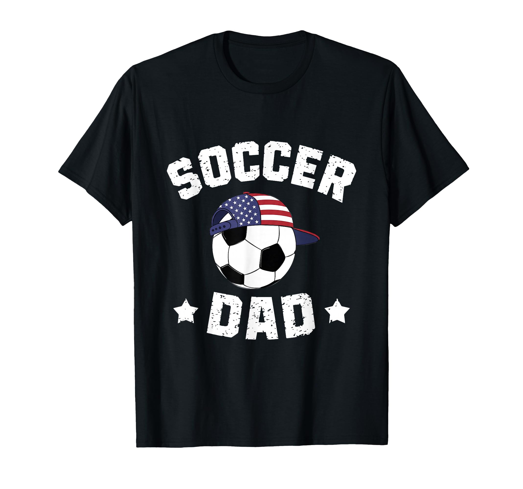 Usa Soccer Dad American Flag Baseball Cap T-Shirt - Graphic Print Men Women - T-Shirt, Sweatshirt, Hoodie