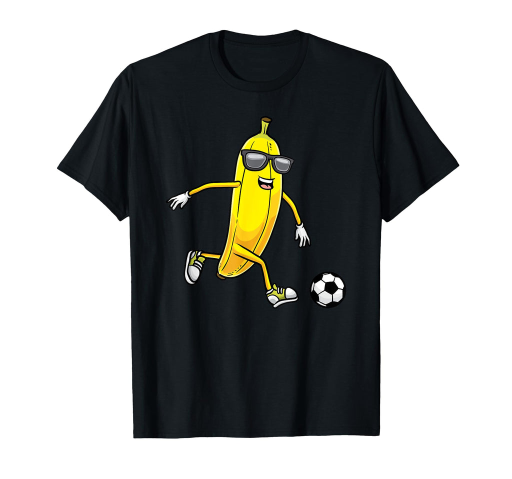 Banana Playing Soccer Fruit Soccer Player T-Shirt - Streetwear Style Unisex - T-Shirt, Sweatshirt, Hoodie