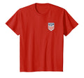 Usa Soccer Front Back Crest Red Usmnt T-Shirt - Minimalist Print Unisex - T-Shirt, Sweatshirt, Hoodie