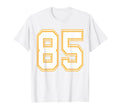 Number 85 Red Yellow White Football T-Shirt - Fun Novelty Design Unisex - T-Shirt, Sweatshirt, Hoodie