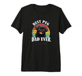 Funny Mens Best Dad Black Pug Lover T-Shirt - Custom Art Print for Adults - T-Shirt, Sweatshirt, Hoodie