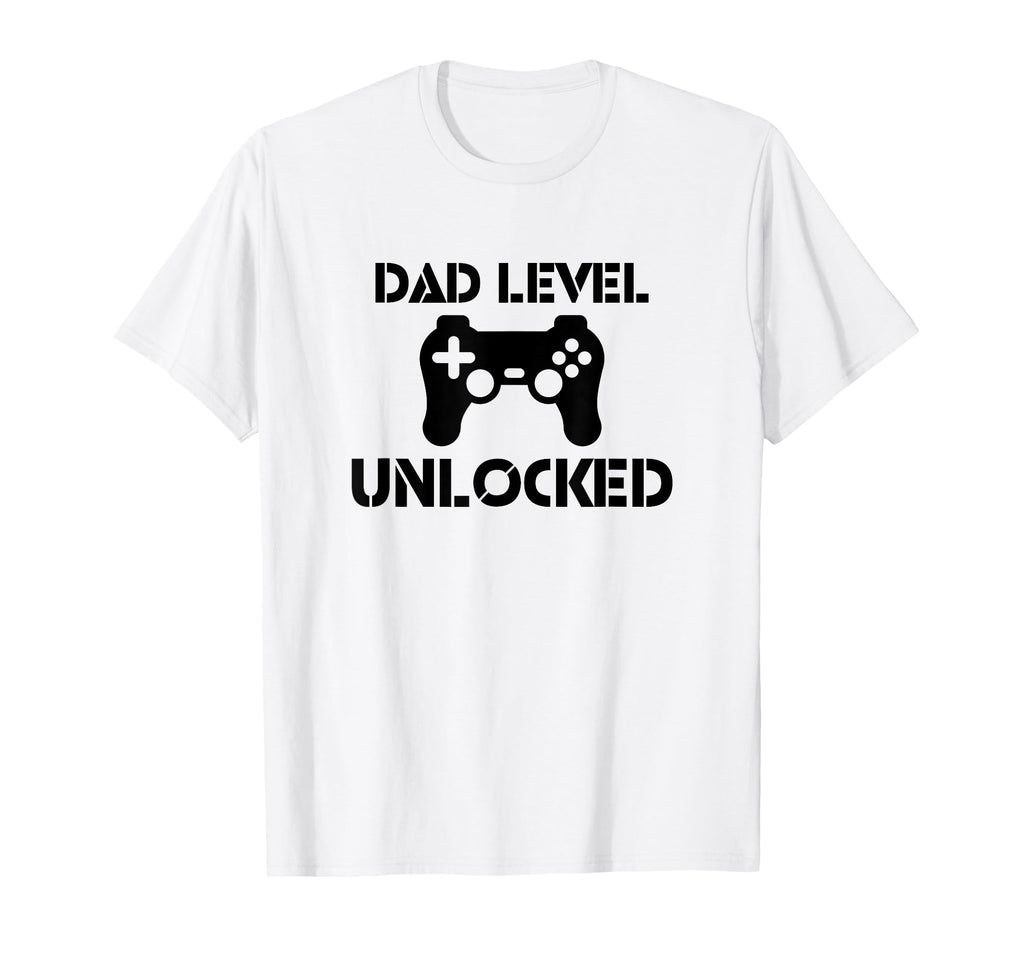 Dad Level Unlocked Gamer Dad New T-Shirt - Casual Everyday Wear for Adults - T-Shirt, Sweatshirt, Hoodie
