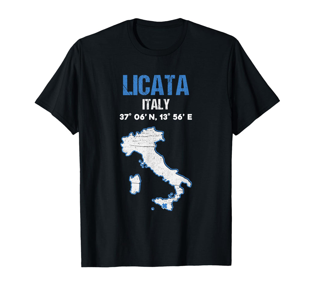 Licata Italy City T-Shirt - Custom Art Print Men Women - T-Shirt, Sweatshirt, Hoodie