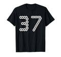 Fun 37Th Birthday Soccer Themed 37 Year T-Shirt - Minimalist Print Unisex - T-Shirt, Sweatshirt, Hoodie