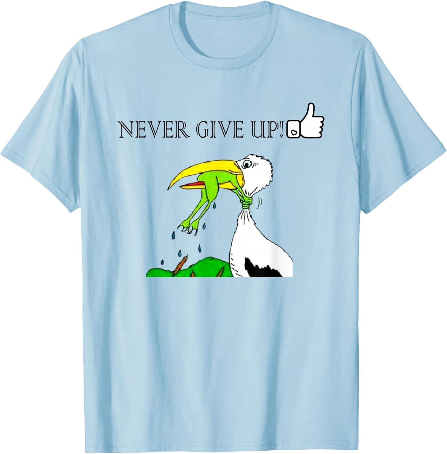 Never Ever Give Up Motivational,Inspirational - Adult & Kids T-Shirts, Sweatshirts & Hoodies apparel design preview 1