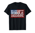 Swim Grandpa Funny Cheer Flag T-Shirt - Fun Novelty Design for Adults - T-Shirt, Sweatshirt, Hoodie