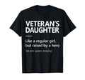 Veterans Daughter Raised Hero Daughter T-Shirt - Fun Novelty Design Unisex - T-Shirt, Sweatshirt, Hoodie
