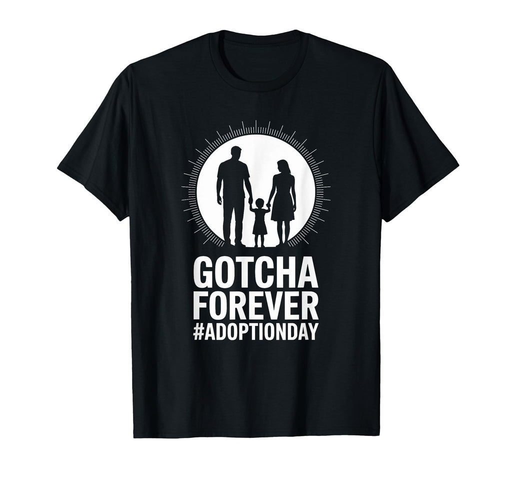 Child Adopting Day Adoptive Dad T-Shirt - Minimalist Print Men Women - T-Shirt, Sweatshirt, Hoodie