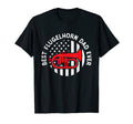 Flugelhorn Musician Best Dad Usa Flag Theme T-Shirt - Graphic Print Unisex - T-Shirt, Sweatshirt, Hoodie