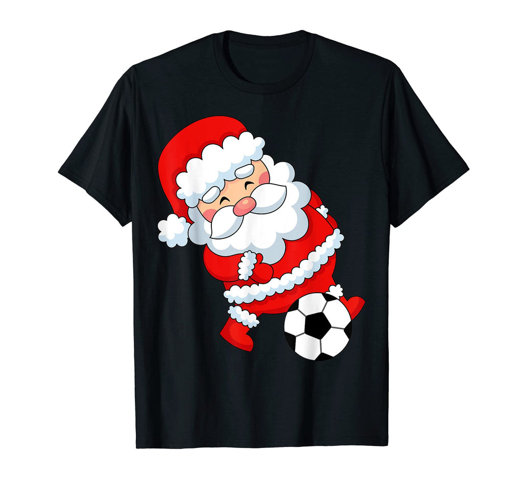 Santa Soccer Player Santa Soccer T-Shirt - Fun Novelty Design Men Women - T-Shirt, Sweatshirt, Hoodie