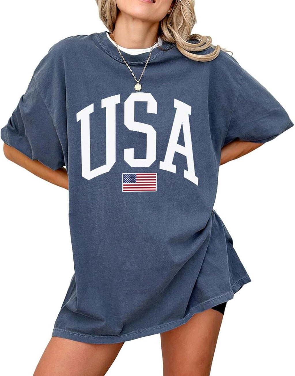 USA for Men, Women, Unisex Vintage American Flag - Adult & Kids T-Shirts, Sweatshirts & Hoodies apparel design preview 1