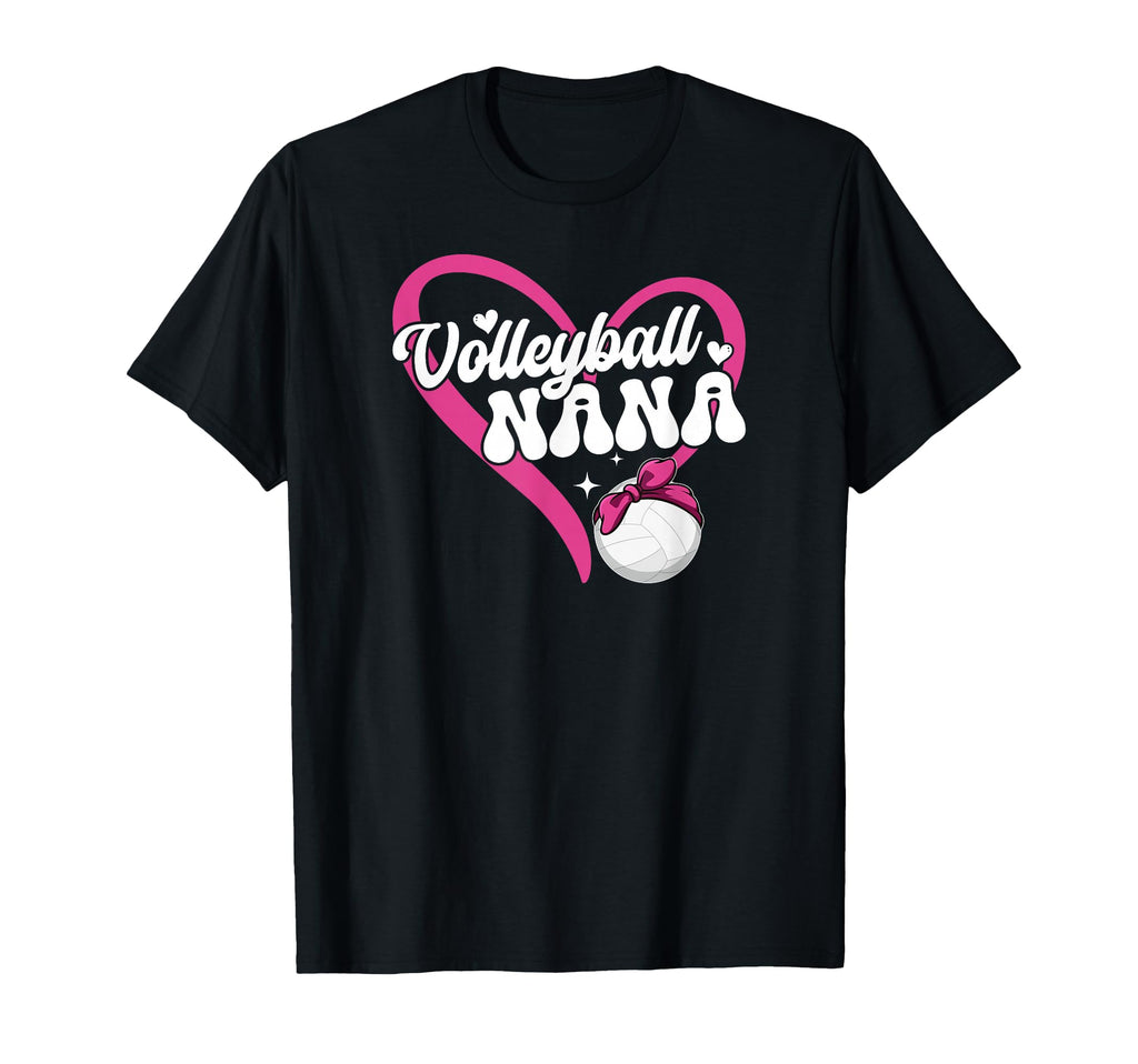 Volleyball Nana Heart Nana T-Shirt - Fun Novelty Design Men Women - T-Shirt, Sweatshirt, Hoodie