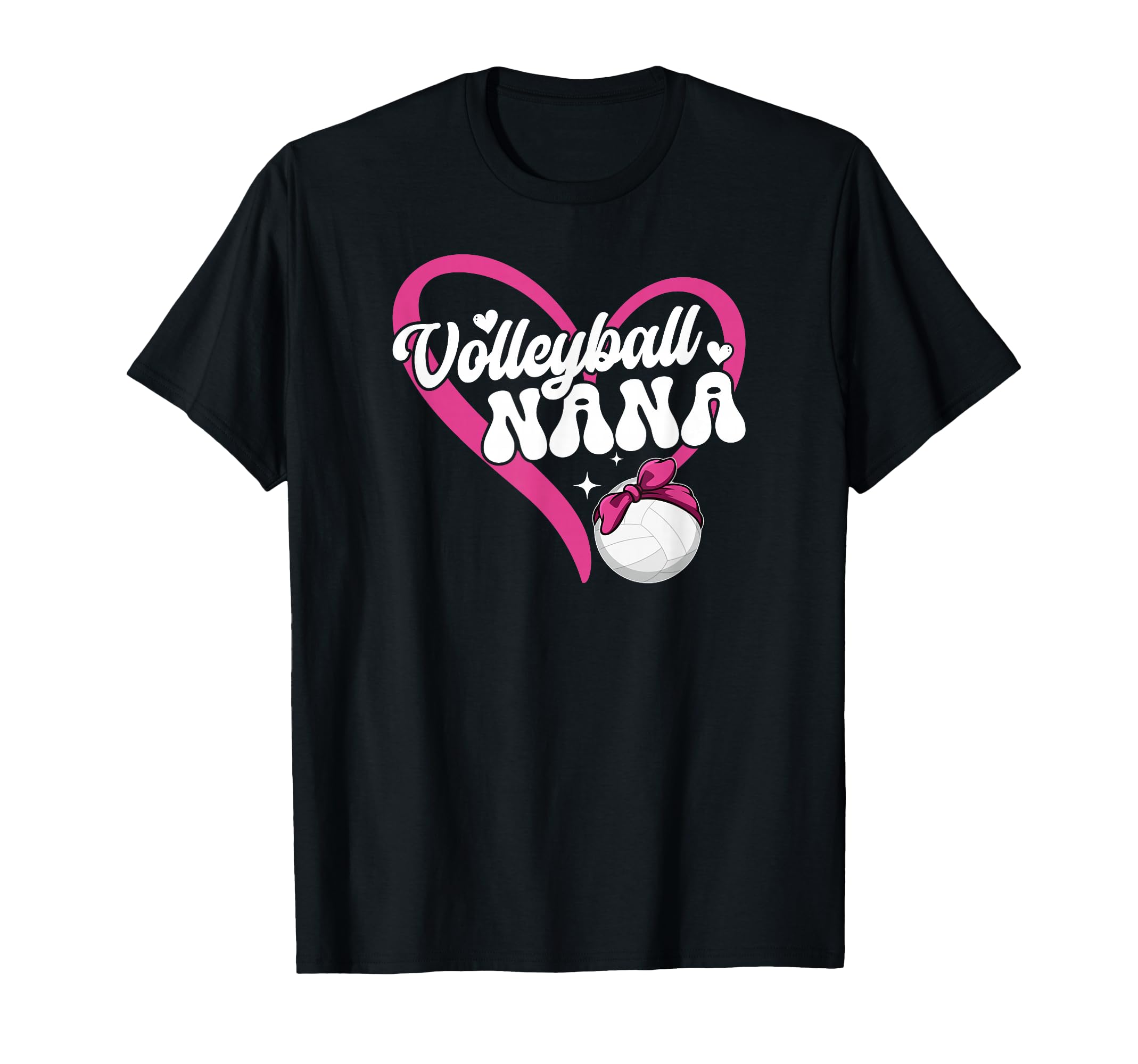 Volleyball Nana Heart Nana T-Shirt - Fun Novelty Design Men Women - T-Shirt, Sweatshirt, Hoodie