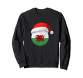 Wales Soccer Santa Hat Welsh Flag Sweatshirt - Minimalist Print Unisex - T-Shirt, Sweatshirt, Hoodie