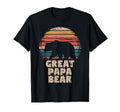 Great Papa Bear Funny Fathers Day T-Shirt - Minimalist Print Unisex - T-Shirt, Sweatshirt, Hoodie