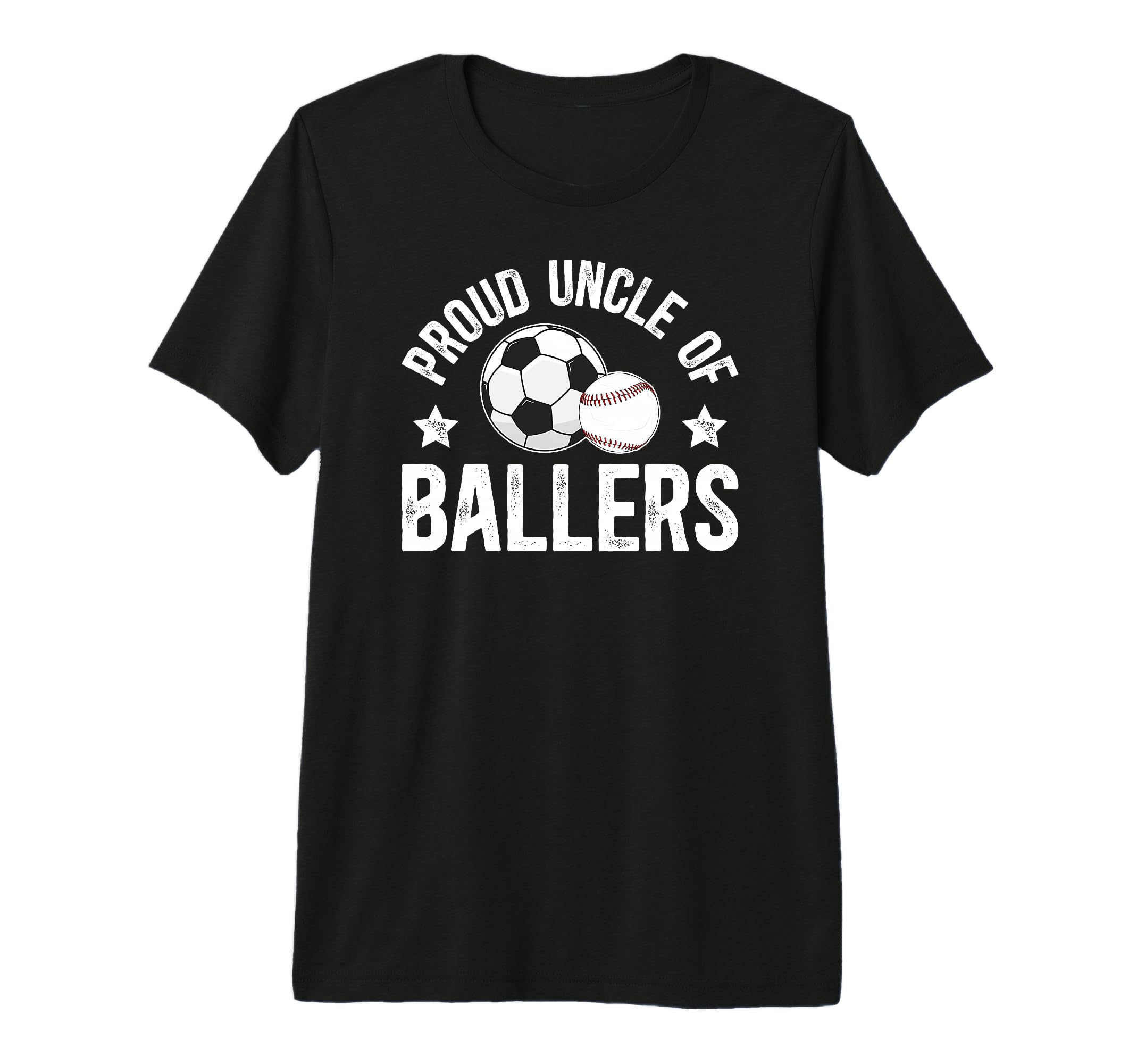 Mens Proud Uncle Ballers Baseball Soccer T-Shirt - Unique Graphic Unisex - T-Shirt, Sweatshirt, Hoodie