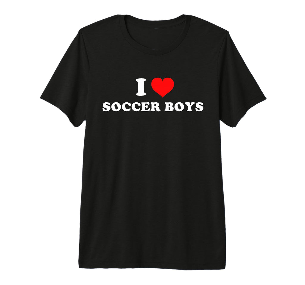 I Love Soccer Tri Blend T-Shirt - Minimalist Print for Adults - T-Shirt, Sweatshirt, Hoodie