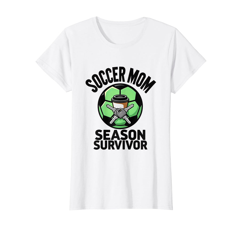 Soccer Mom Season Survivor T-Shirt - Novelty Apparel for Adults - T-Shirt, Sweatshirt, Hoodie