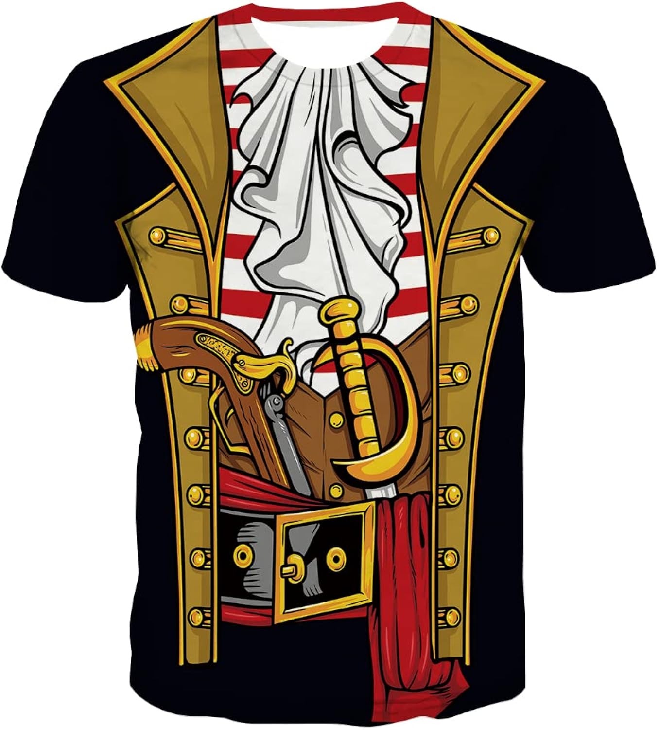 Pirate Costume Men Adult Funny 3D Print Graphics - Adult & Kids T-Shirts, Sweatshirts & Hoodies apparel design preview 1