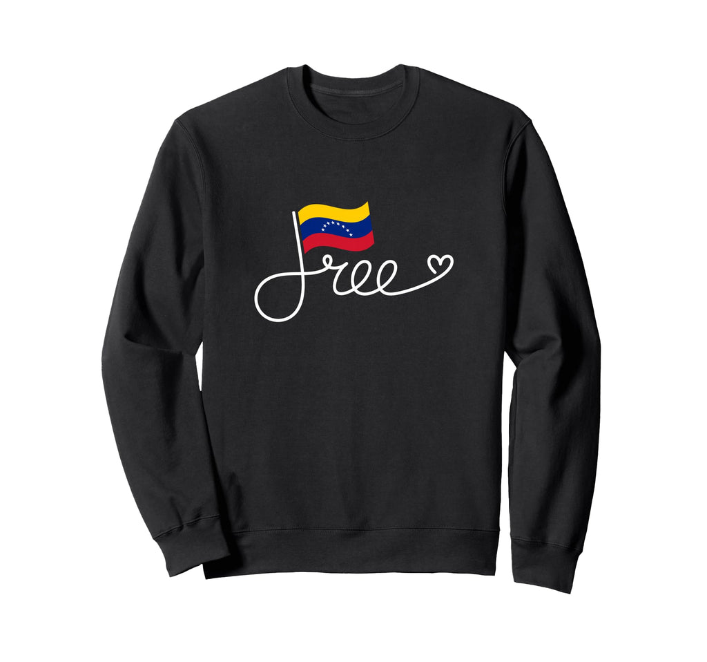 Free Venezuela Flag Sweatshirt - Casual Everyday Wear for Adults - T-Shirt, Sweatshirt, Hoodie