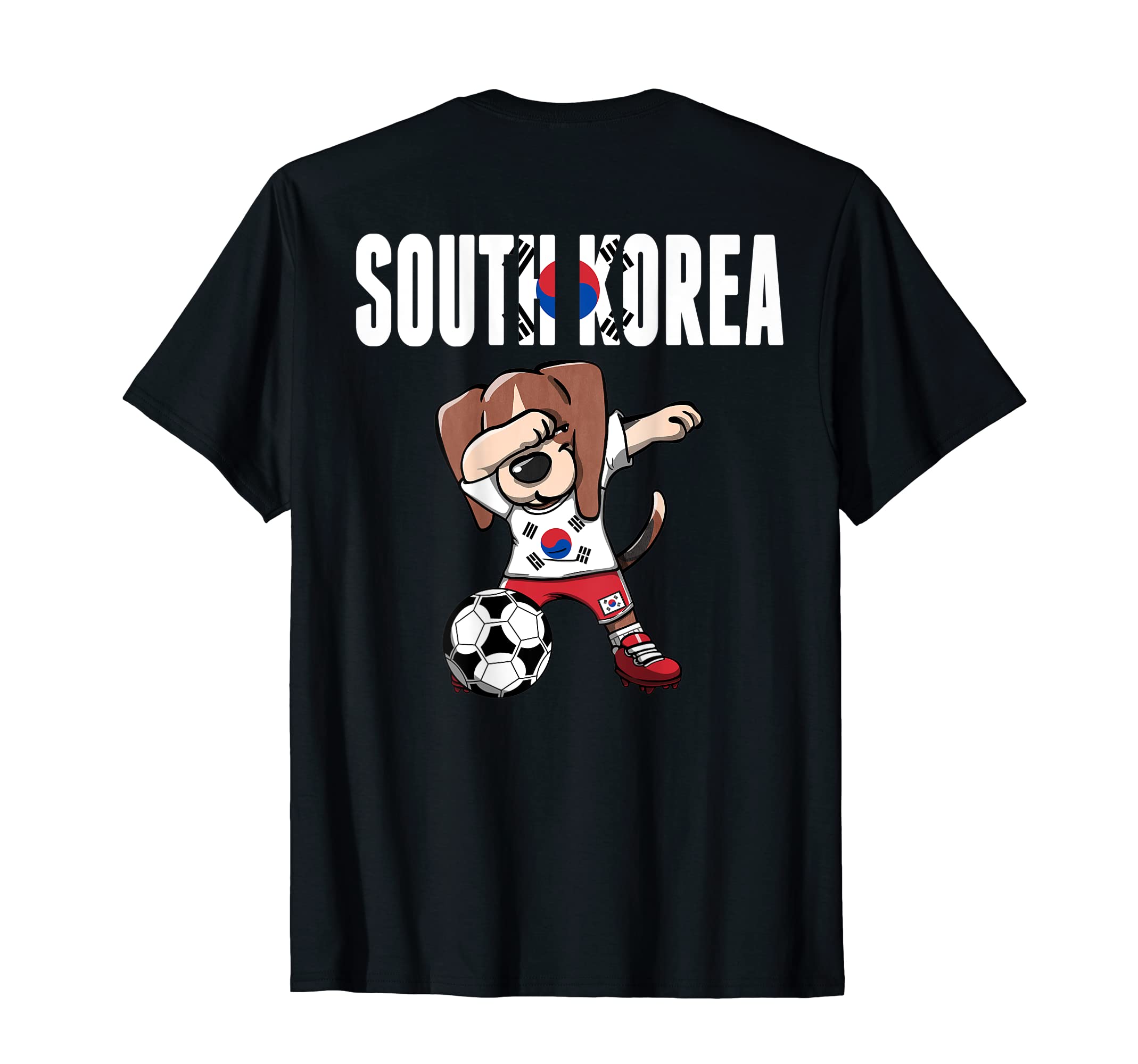 Dabbing Beagle South Korea Soccer T-Shirt - Custom Art Print for Adults - T-Shirt, Sweatshirt, Hoodie