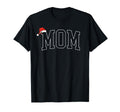 Mom Merry Santa Hat Holiday Family T-Shirt - Trendy Graphic for Adults - T-Shirt, Sweatshirt, Hoodie
