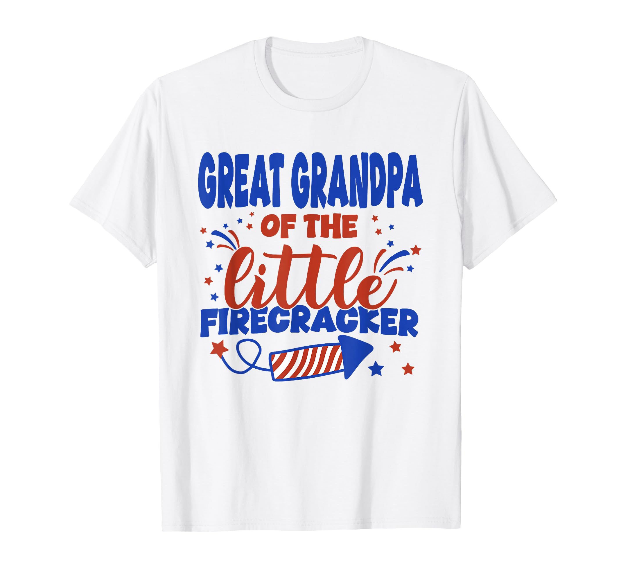Great Grandpa Little Firecracker Fourth T-Shirt - Streetwear Style Unisex - T-Shirt, Sweatshirt, Hoodie