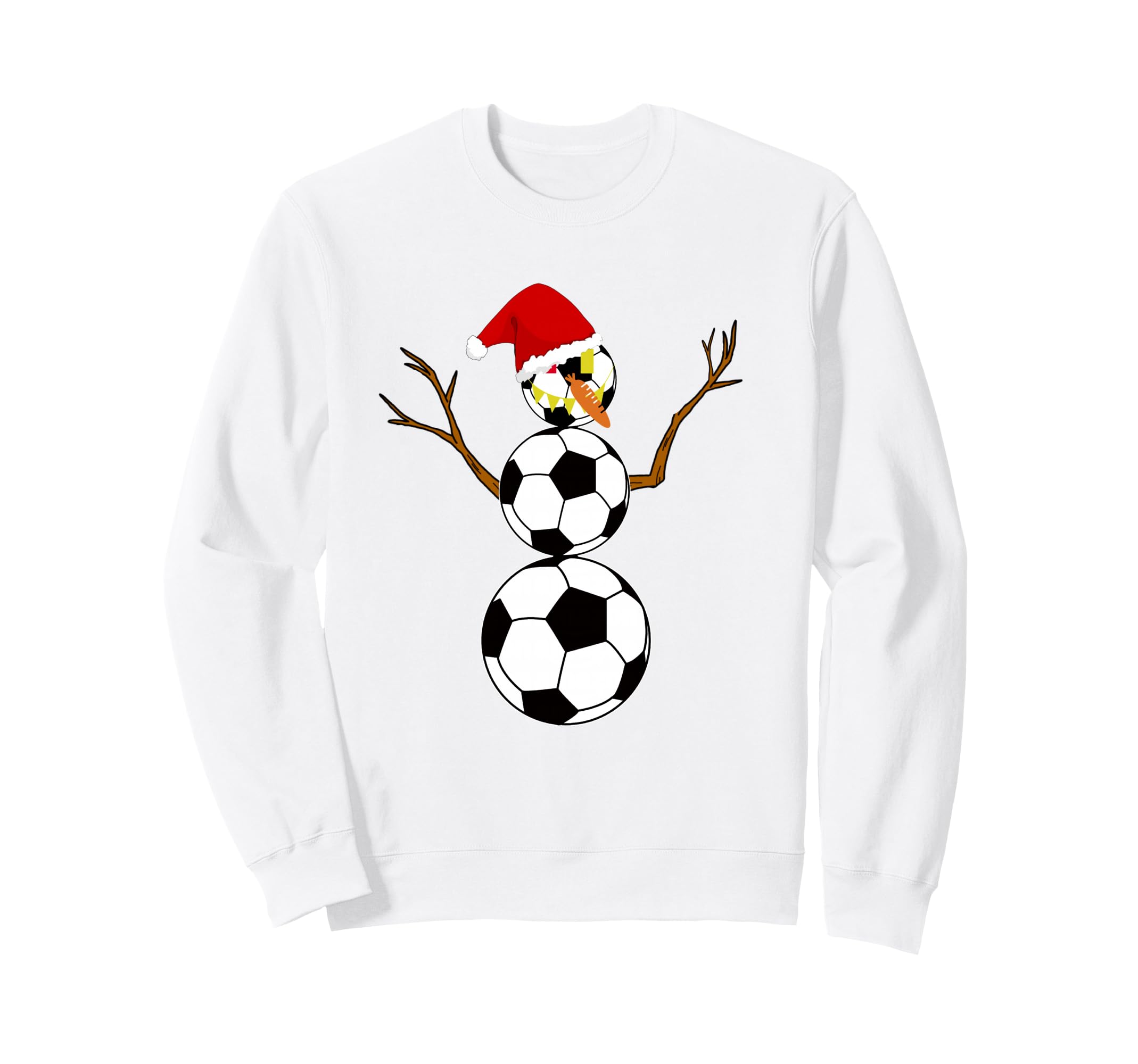 Soccer Coach Referee Soccer Snowman Sweatshirt - Graphic Print Unisex - T-Shirt, Sweatshirt, Hoodie