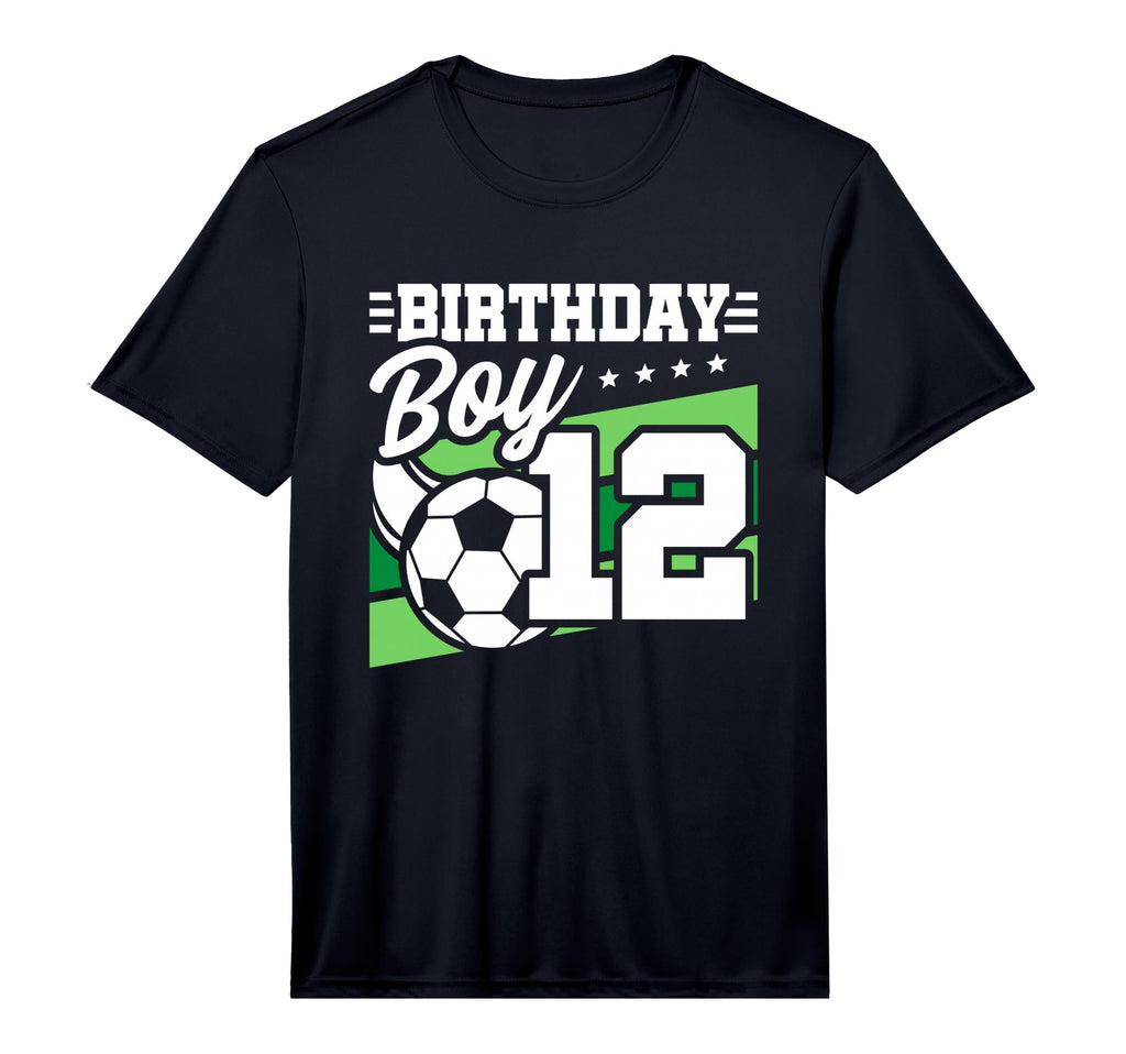Soccer Birthday Party 12 Year Old T-Shirt - Novelty Apparel for Adults - T-Shirt, Sweatshirt, Hoodie