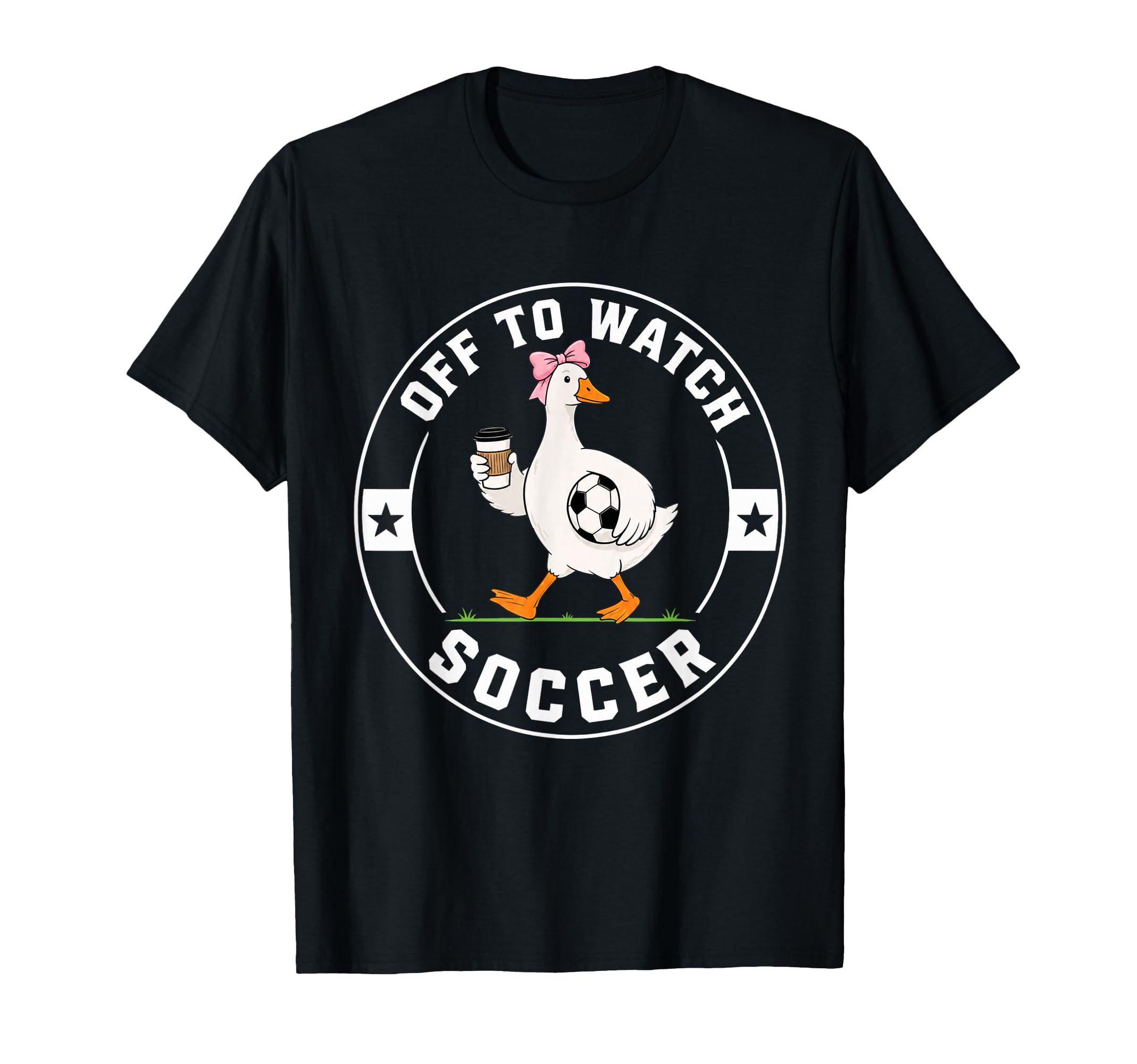 Off To Watch Soccer Funny Silly Goose Mom T-Shirt - Minimalist Print Unisex - T-Shirt, Sweatshirt, Hoodie