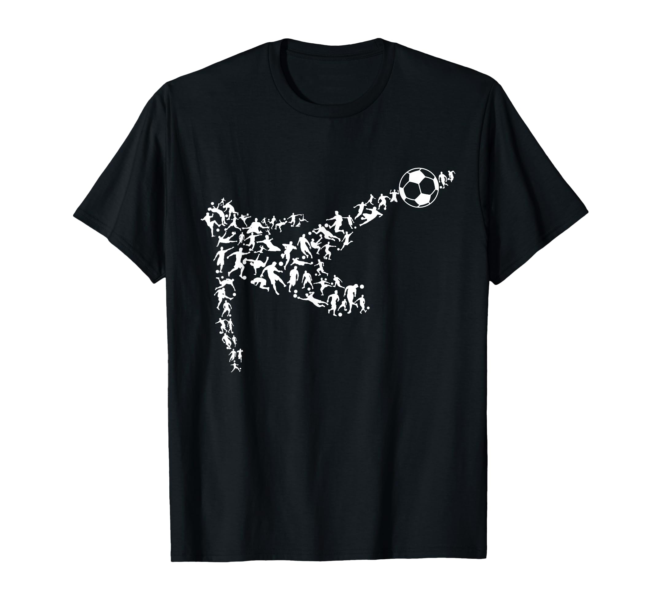 Soccer Silhouette Football Player T-Shirt - Casual Everyday Wear Unisex - T-Shirt, Sweatshirt, Hoodie
