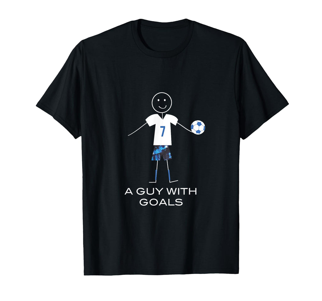 Funny Soccer Guy Goals T-Shirt - Minimalist Print Unisex - T-Shirt, Sweatshirt, Hoodie