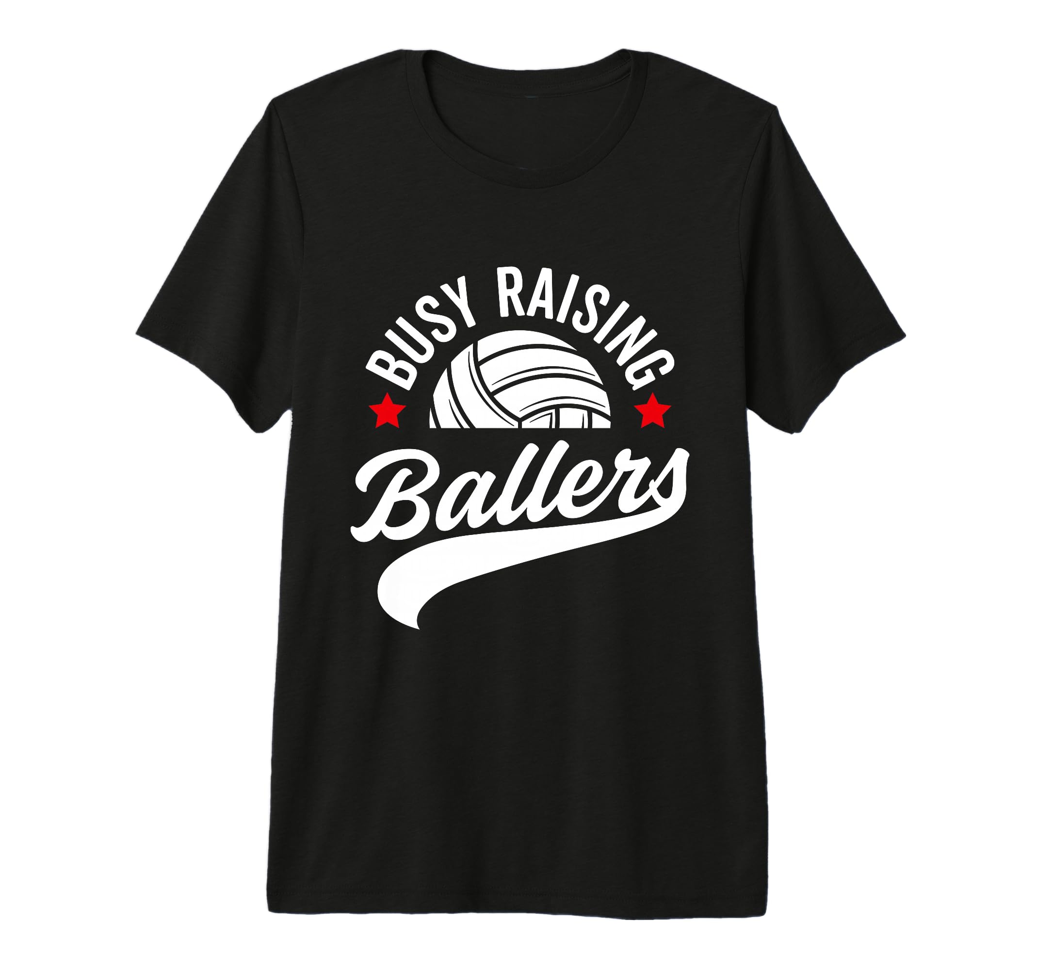 Busy Raising Ballers Volleyball Cheer T-Shirt - Aesthetic Graphic Unisex - T-Shirt, Sweatshirt, Hoodie