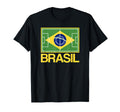 Brazil Soccer Field Flag Brasil Country T-Shirt - Trendy Graphic Men Women - T-Shirt, Sweatshirt, Hoodie