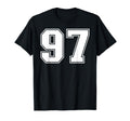 97 Number Ninety Seven Team Sports T-Shirt - Unique Graphic for Adults - T-Shirt, Sweatshirt, Hoodie