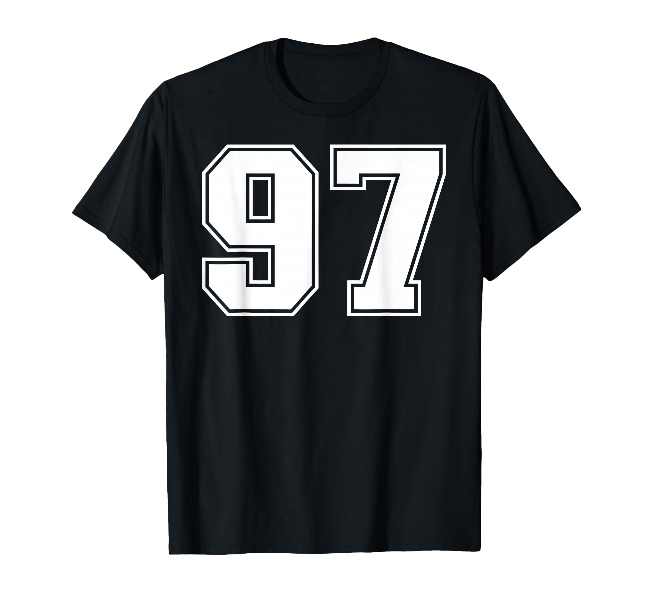 97 Number Ninety Seven Team Sports T-Shirt - Unique Graphic for Adults - T-Shirt, Sweatshirt, Hoodie