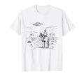 Western Cowboy Ufo Alien Aesthetic T-Shirt - Graphic Print Unisex - T-Shirt, Sweatshirt, Hoodie