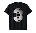 Jersey Number 3 Soccer Ball Player T-Shirt - Aesthetic Graphic Men Women - T-Shirt, Sweatshirt, Hoodie