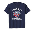 Liberty University Flames Arched Grandpa T-Shirt - Trendy Graphic Men Women - T-Shirt, Sweatshirt, Hoodie